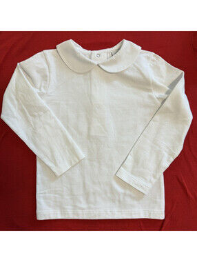 Pepa London Pepa & Co White Peter Pan Collar Long Sleeve Top NWOT